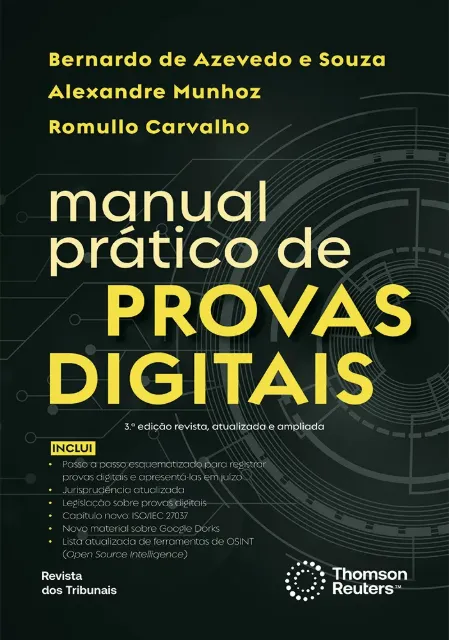Capa do livro Manual Prático de Provas Digitais